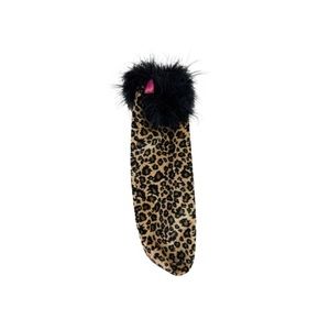 Leopard fluffy umbrella sock decor